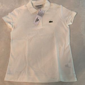 NWT Girls Lacoste Polo size 12
